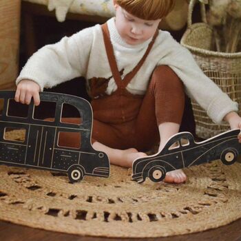 Retro Car Wooden Chalkboard With Chalk, 5 of 8