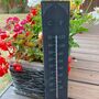 Garden Natural Slate Weather Wall Thermometer 45cm X 10cm Scroll Detail, thumbnail 1 of 5
