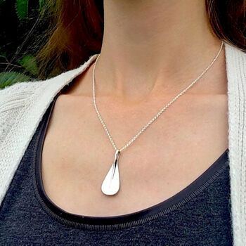 Paddleboard Paddle Boarding Silver Pendant Necklace, 3 of 5