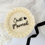 Just Married Acrylic Cake Charm, thumbnail 1 of 3