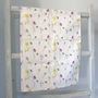 Bee And Spring Flowers Tea Towel, thumbnail 3 of 10