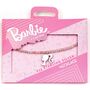Barbie Sterling Silver Silhouette Charm On A Rose Quartz Bead Necklace, thumbnail 3 of 3