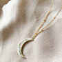 Opal Constellation Crescent Moon Pendant Necklace, thumbnail 3 of 4