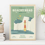 Personalised Beachy Head Marathon Print, Unframed, thumbnail 1 of 4