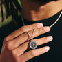 Travel Safe Compass St Christopher Silver Necklace, thumbnail 9 of 12