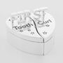 Silver Plated Baby First Tooth And Curl Heart Gift Set, thumbnail 1 of 4