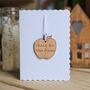 Personalised 'Thank You' Teacher Decoration And Card, thumbnail 2 of 4