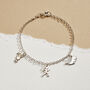 Personalised Dinky Story Three Charm Bracelet, thumbnail 2 of 9