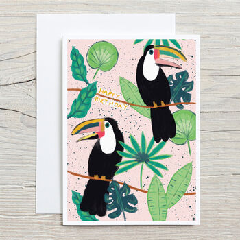 Birthday Toucans Birthday Card, 3 of 5