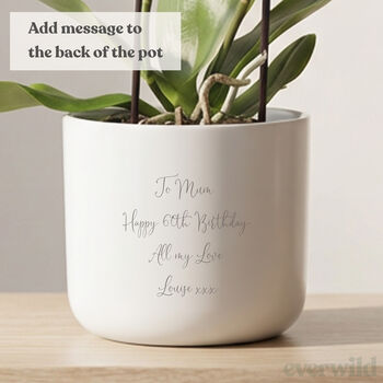 Personalised Plant Pot Gift For Mum | Add Plant, 5 of 7