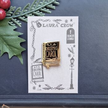 A Christmas Carol Book Enamel Pin, 2 of 4