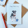 Grey Schnauzer Father's Day Card, thumbnail 1 of 2