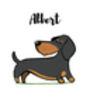 Wire Haired Daschund Dog Name And Personality Print, thumbnail 2 of 2