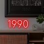 Personalised Year Neon Sign Light, thumbnail 8 of 12