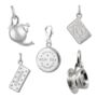 Selection Of Sterling Silver Teatime Charms, thumbnail 1 of 7