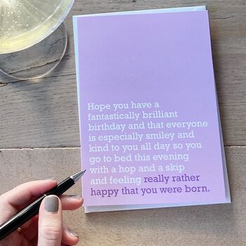 'Happy You Were Born' Birthday Card, 2 of 5