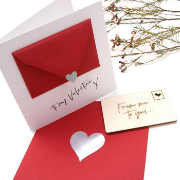 Keepsake Secret Message Wooden Post Card, 4 of 6