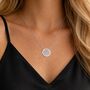 Gold Plated Filigree Disc Necklace, thumbnail 4 of 5