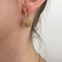 9ct Gold Signature Disc Earrings, thumbnail 7 of 9
