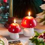 Large Red Mushroom Candle, thumbnail 2 of 3