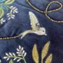Luxury Embroidered Bird With Tassle Hot Water Bottle, thumbnail 4 of 5