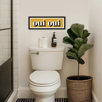 Framed Oui Oui Typography Print, 7 of 12