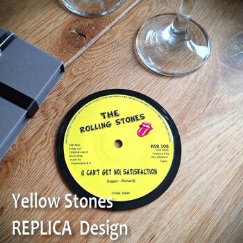 Rolling Stones Vinyl Coasters | Individual | Rock Music, 5 of 9