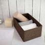 Pack Of Four Paper Rope Woven Storage Boxes, thumbnail 9 of 10
