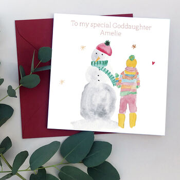 Personalised Son Daughter God Children Christmas Card, 3 of 5