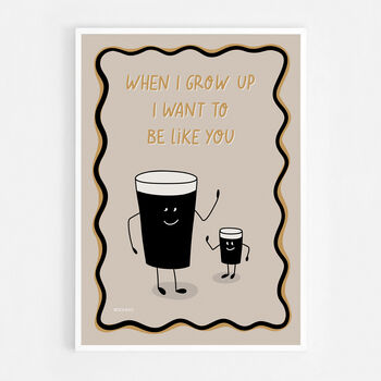 Guinness Dad And Baby Guinness Print, 8 of 8
