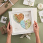 Two Map Hearts Wedding Anniversary Print, thumbnail 1 of 12