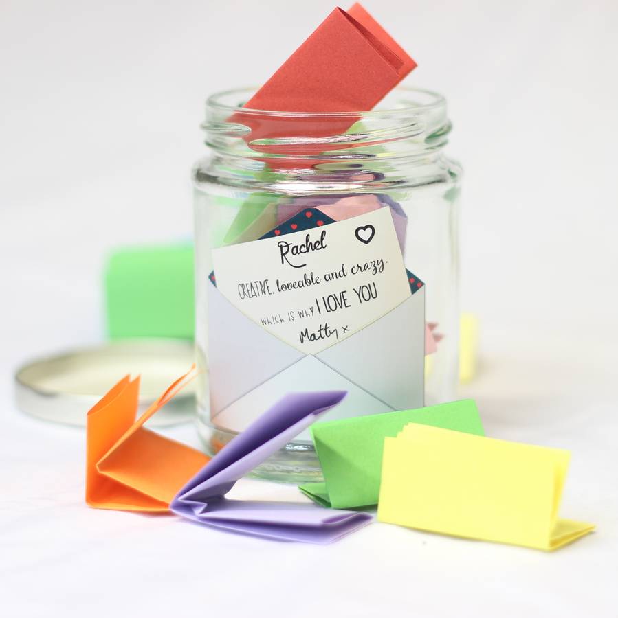 personalised message jar set by beecycle | notonthehighstreet.com