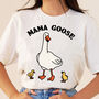 'Mama Goose' Cute Retro Mom Shirt Mothers Day Gift, thumbnail 2 of 7
