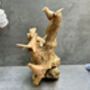 Hand Carved Wooden Nesting Birds Ornament, thumbnail 3 of 12