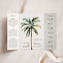 Palm Tree Gatefold Wedding Invitations, thumbnail 1 of 5