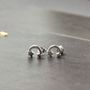 Petite Moon And Stars Sterling Silver Stud Earrings, thumbnail 1 of 9