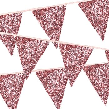 Pink Glitter Party Bunting, 6 of 7