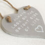 Ceramic Love Heart Hanging Sign, thumbnail 5 of 6