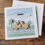 Personalised Birthday Card With Wooden Tow Truck Keepsake, thumbnail 2 of 4