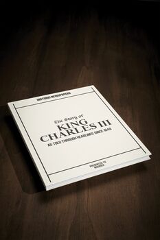 King Charles Personalised Deluxe British Royal History Book, 7 of 9