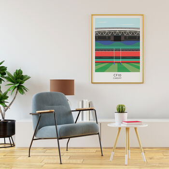 Custom Contemporary Print Of Any Rugby Stadium, 3 of 12