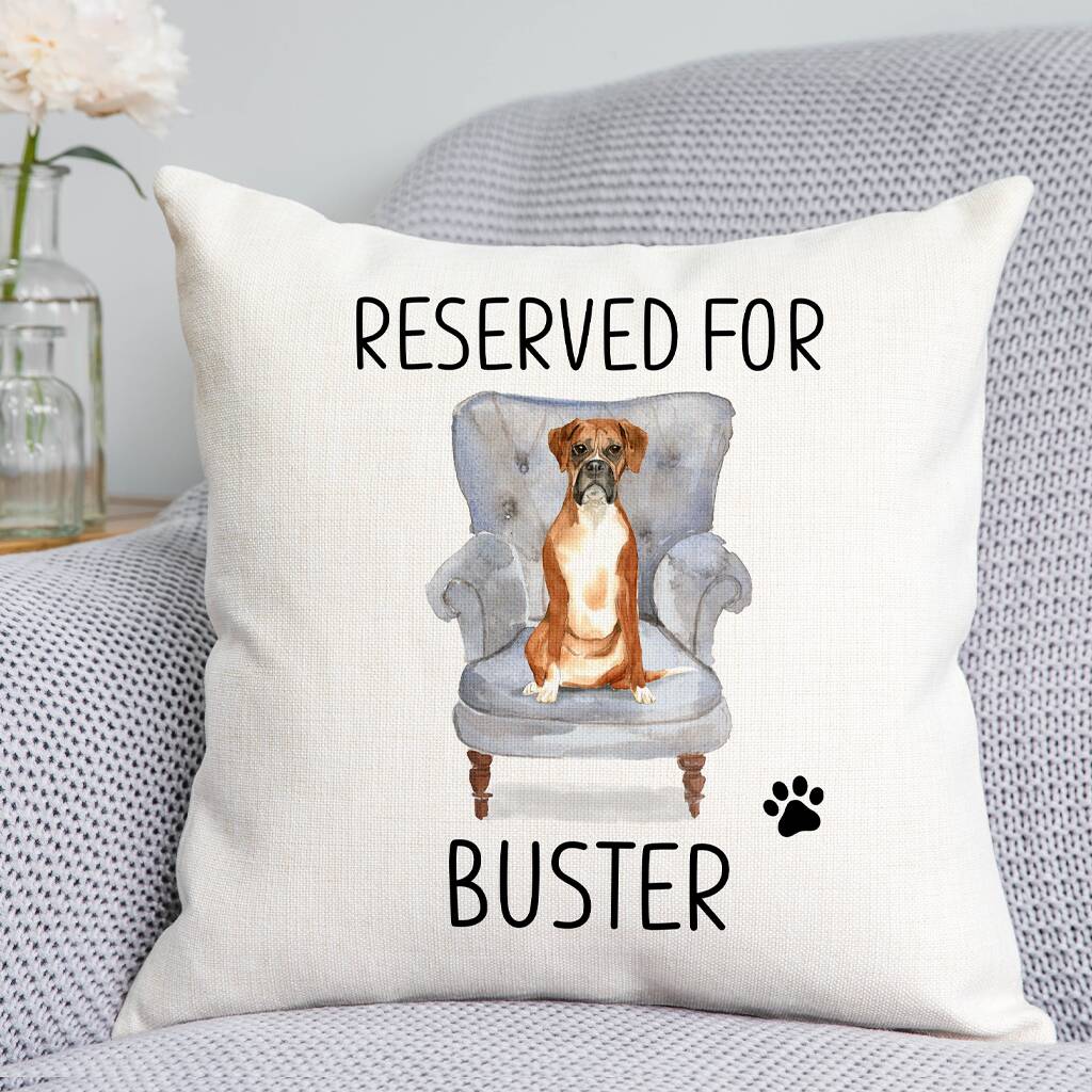 Personalised Boxer Dog Cushion By DoodlecardsBoutique ...