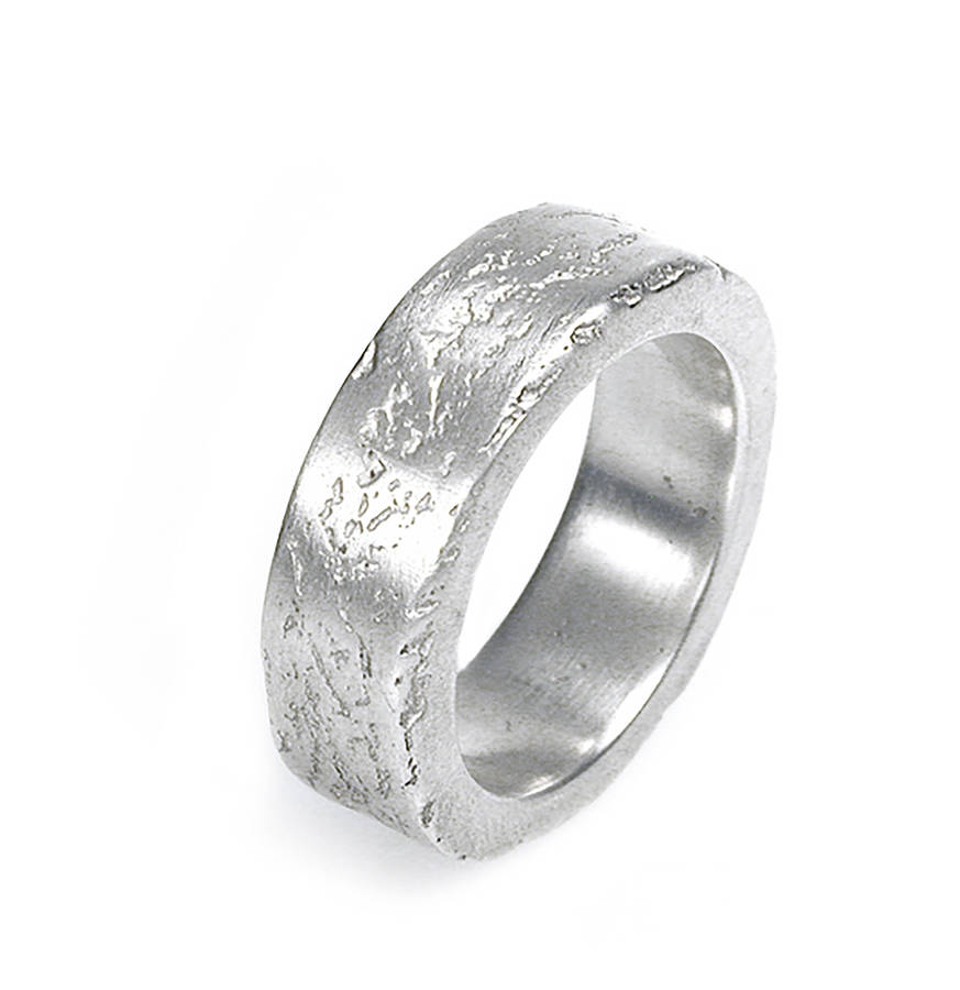 Silver Concrete Ring, 1 of 5