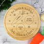 Personalised Christmas Eve Santa Treats Wooden Board, thumbnail 1 of 4