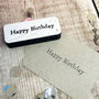 Elegant Birthday Rubber Stamp For Crafting Projects, thumbnail 5 of 5