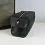 Personalised Black Leather Wash Bag, thumbnail 1 of 4