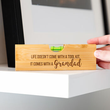 Personalised Spirit Level Bottle Opener Life Comes With, 4 of 7