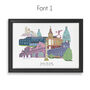 Stoke On Trent Graduation Personalised Skyline Print, thumbnail 2 of 5