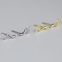 Sterling Silver Snake Stud Earrings, thumbnail 1 of 5