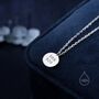 Tiny Barn Owl Bird Pendant Necklace In Sterling Silver, thumbnail 5 of 12